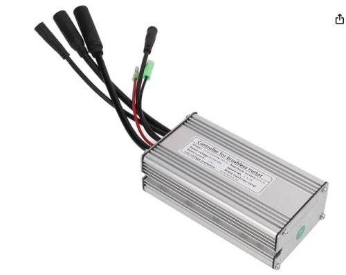 Motor Brushless Controller, Electric Bicycle 36V/48V 22A Waterproof Sine Wave 9mos Motor Controller with Light Line, Aluminum Alloy Heat Dissipation Sensitive Controller for 500W Motor E-Bike - Lot 242
