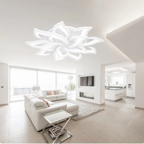 IRALAN Led Ceiling Light Dimmable Brightness Art Deco Lighting Fixtures Phone APP Control Cold Warm Light - Lot 247