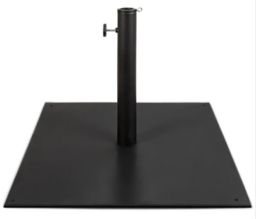 Steel Umbrella Base, Patio Stand w/ Tightening Knob & Anchor Holes - 38.5lb - Lot 364