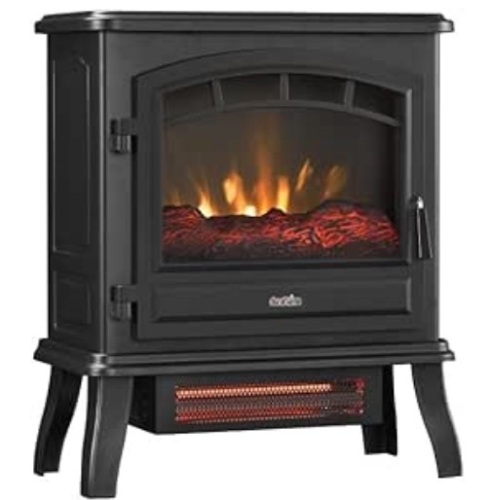 DuraflameInfrared Quartz Electric Fireplace Stove Heater, Black - Lot 395