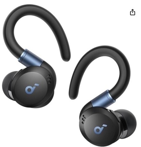 Soundcore Sport X20 by Anker, True-Wireless Workout Earbuds, Rotatable and Extendable Ear Hooks, Noise Cancelling, Deep Bass, IP68 Waterproof, Sweatproof, Dustproof, 48H Play, Sport Earbuds for Gym - Lot 387
