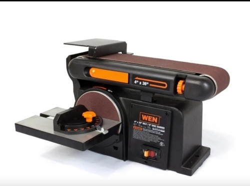 WEN 6502T 4.3-Amp 4 x 36 in. Belt and 6 in. Disc Sander with Cast Iron Base - Lot 415
