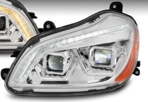 AKKON - Fit 2013-2021 Kenworth T680 Truck [Full LED] Projector Headlight - Lot 420