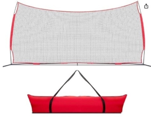 20x10 Foot Lacrosse Backstop, 200 Sq Feet of Protection Perfect for Lacrosse, Soccer, Baseball, Basketball. Hockey, Best Lacrosse Net, Baseball Net, Sports Netting for Backyard - Lot 472