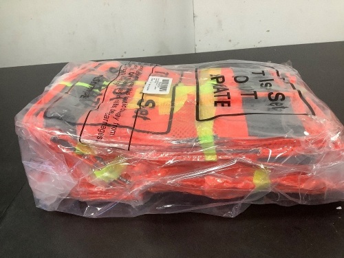 Unittype 30 Pack High Visibility Vest Reflective Safety Vest Hi Vis Mesh Vest Adjustable Size for Men Women Outdoor Works - Lot 4647