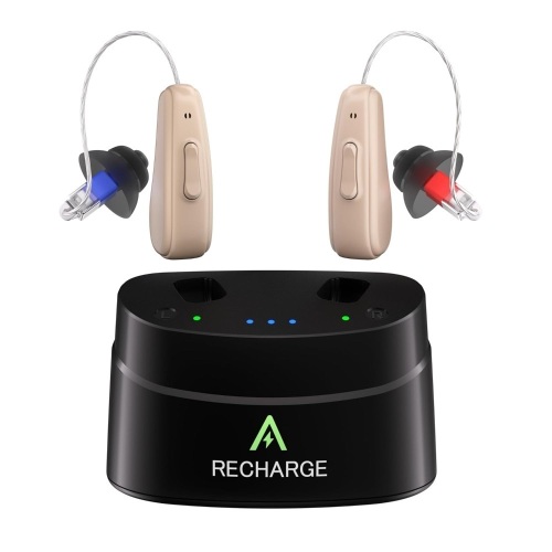 2024 Upgraded RIC Hearing Aids for Seniors Rechargeable Receiver-in-Canal OTC Hearing Aid with Noise Cancelling-Nearly Invisible Digital Hearing Aid Adapts to Mild to Severe Hearing Loss - Lot 4775