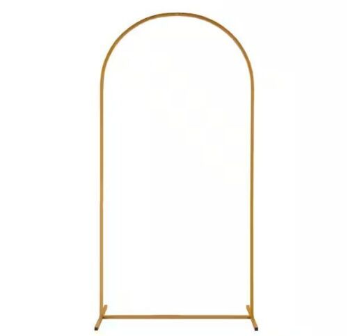 Winado 39.36 in. W x 78 in. H Gold Metal Backdrop Stand Arch Arbor - Lot 133