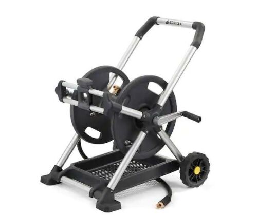 Gorilla 200 ft. Aluminum Zero Rust Premium Mobile Hose Reel  - Lot 191