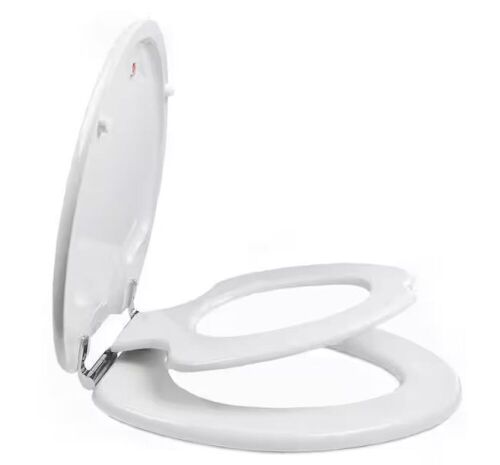 TOPSEAT TinyHiney Children's Elongated Closed Front Toilet Seat in White - Lot 201