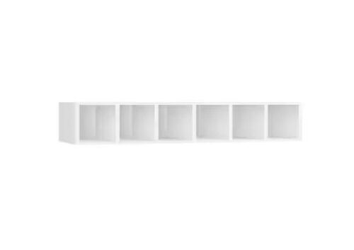 Hampton Bay Courtland 36 in. W x 12 in. D x 6 in. H Assembled Shaker Open Cube Organizer Kitchen Cabinet in Polar White - Lot 203