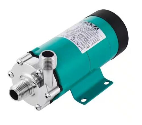 VEVOR Stainless Steel Head Home Brew Pump with 1/2 in. Mpt Magnetic 110 Volt Inline - Lot 134