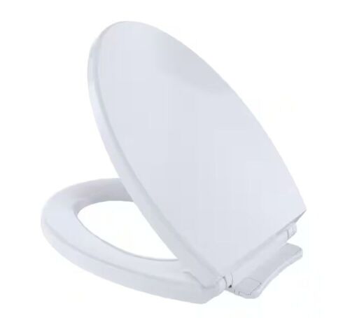 TOTO SoftClose Elongated Closed Front Toilet Seat in Cotton White - Lot 186