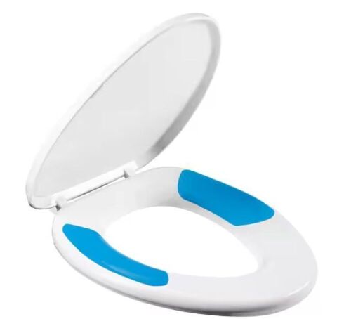 TruComfort with Flex Inserts Elongated Plastic Closed Front Toilet Seat in White  - Lot 206