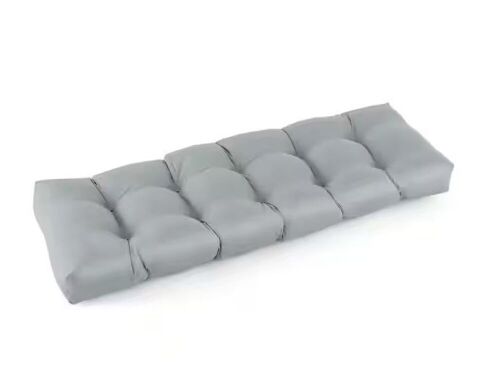 52 in. x 19.5 in. x 6 in. Outdoor Indoor Bench Cushion Patio Chair Cushion, Gray  - Lot 443