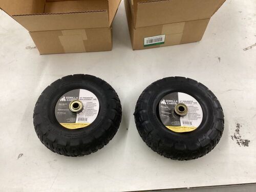 Lot of (2) Gorilla 10 in. Pneumatic Replacement Tire  - Lot 210