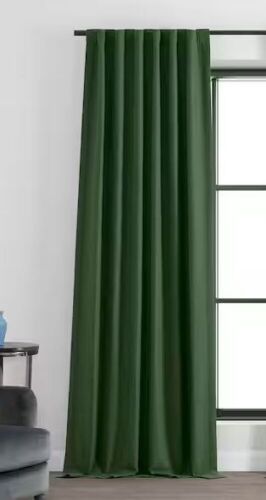 Pine Forest Green Rod Pocket Room Darkening Curtain, 50 in. W x 108 in. L, 1 Panel  - Lot 235