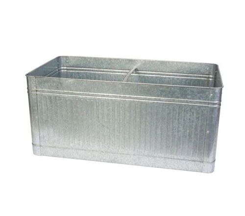 Panacea Vintage Galvanized Metal Rectangle Raised Garden Trough  - Lot 477