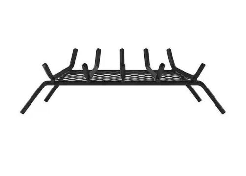 23 in. Black Steel Fireplace Grate  - Lot 537