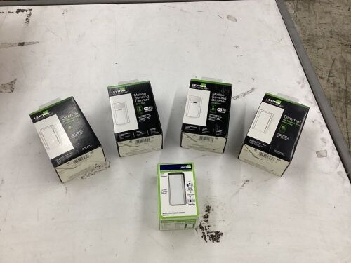 Lot of (5) Leviton Light Switches  - Lot 265