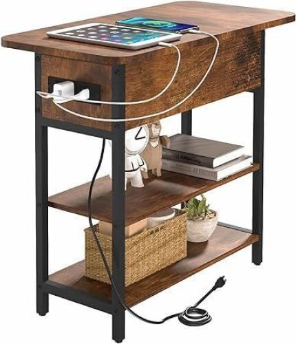 Yoobure End Table with Charging Station - Lot 709