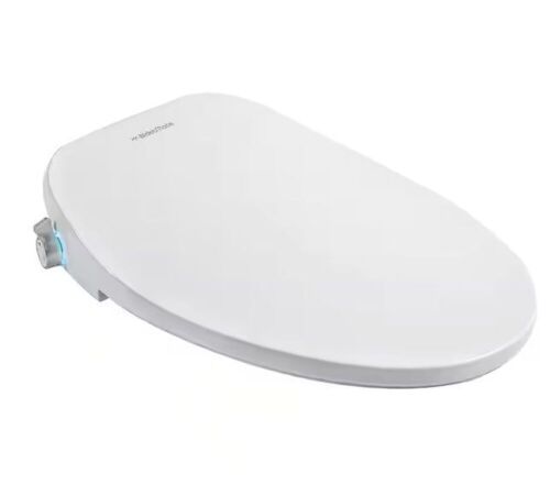 BIDETMATE 700U Series Electric Bidet Seat for Elongated Toilets in White with Side Knob Control, Heated Water, Dryer and Seat  - Lot 130