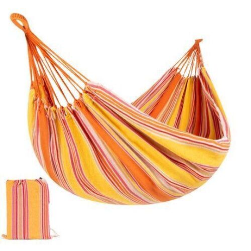 2-Person Brazilian-Style Double Hammock w/ Portable Carrying Bag - Lot 732