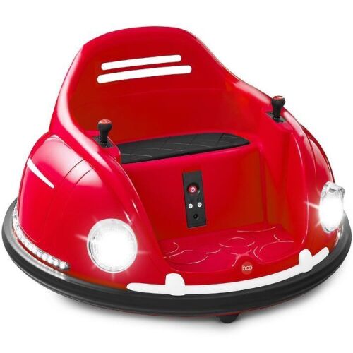 6V Kids Ride On Bumper Car Toy w/ Remote, Harness, Lights, 360 Degree Spin - Lot 77