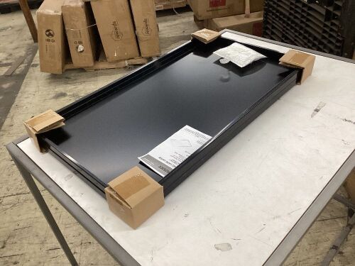 Husky 2-Pack Steel Shelf Set in Black for Ready-to-Assemble 36 in. Garage Gear Cabinet  - Lot 308