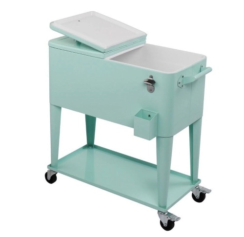 80QT Iron Spray Cooler with Shelf Mint Green - Lot 63