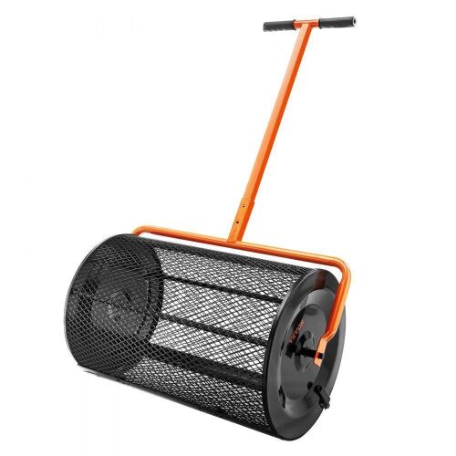 VEVOR 24" Wide 24.4-26.4" Height Adjustable Lawn & Garden Spreaders Compost, Top Soil, Mulch  - Lot 280