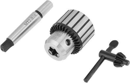 MT2-B16 Arbor Key Type Drill Chuck Mini Lathe Tool for Drilling Machines, Centering, Tapping, Reaming Operation - Lot 114