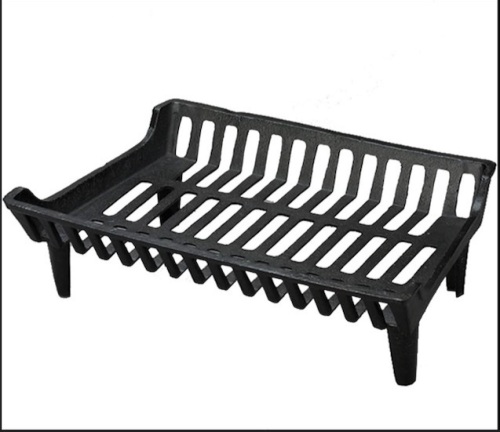 Flat 24" cast iron fireplace grate - Lot 207