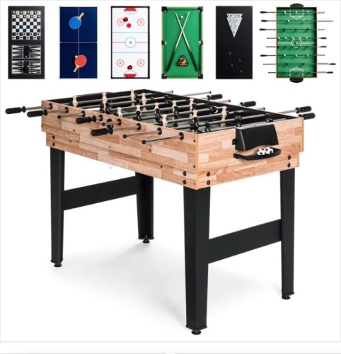 10-in-1 Combo Game Table Set w/ Pool, Foosball, Ping Pong, Chess - 2x4ft $219.99 - Lot 217a