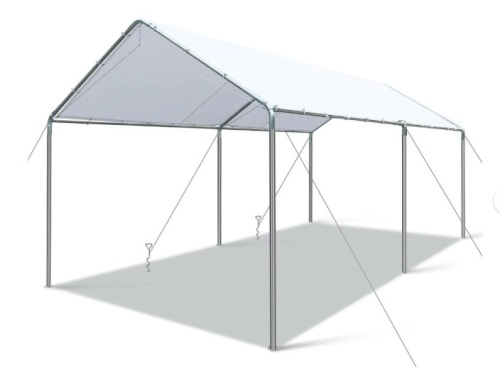 WhizMax Carport 10X20ft Carport Canopy Car Tent Metal Carport Outdoor Garage Boat Shelter Party Tent - Lot 244