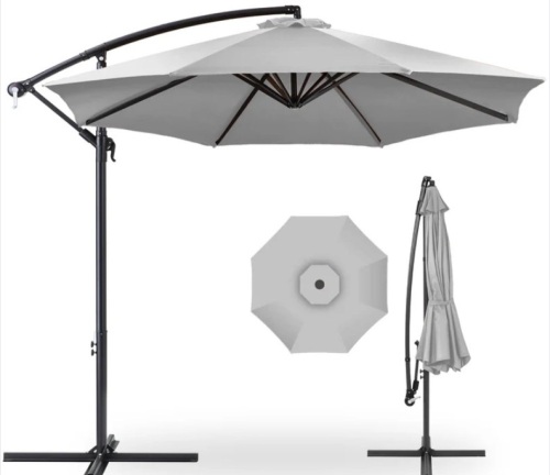 Offset Hanging Patio Umbrella - 10ft - Lot 273