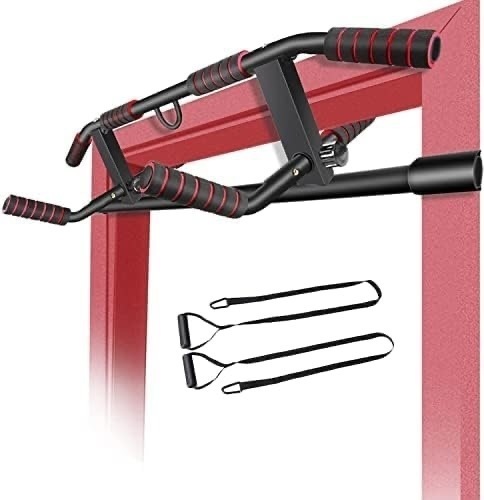 Pull up Bar Chin up Bar for Doorway, Multifunctional Pull-up Bar, Workout Pullups Bar for Home Gym Upper Body Workout  - Lot 124