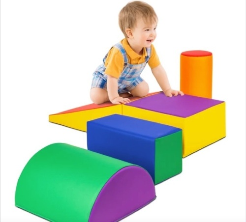 5-Piece Kids Climb & Crawl Soft Foam Shapes Structure Playset - Lot 183