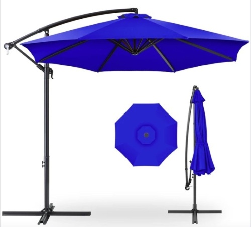 Offset Hanging Patio Umbrella - 10ft - Lot 187