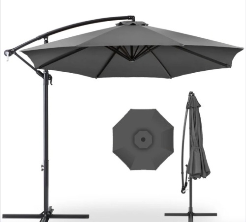 Offset Hanging Patio Umbrella - 10ft - Lot 188