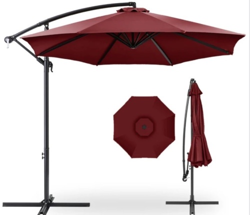 Offset Hanging Patio Umbrella - 10ft - Lot 316