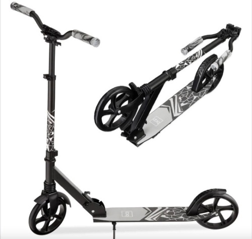 Kids Height Adjustable Kick Scooter w/ Carrying Strap, Non-Slip Deck - Lot 428