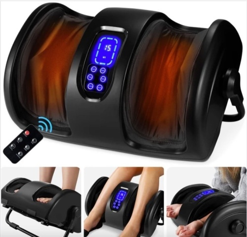 Reflexology Shiatsu Foot Massager w/ High-Intensity Rollers, Remote Control - Lot 438