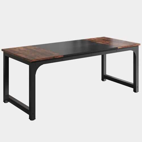 TriveSigns Simple Conference Table, Rectangular Meeting Table Computer Desk - Lot 131