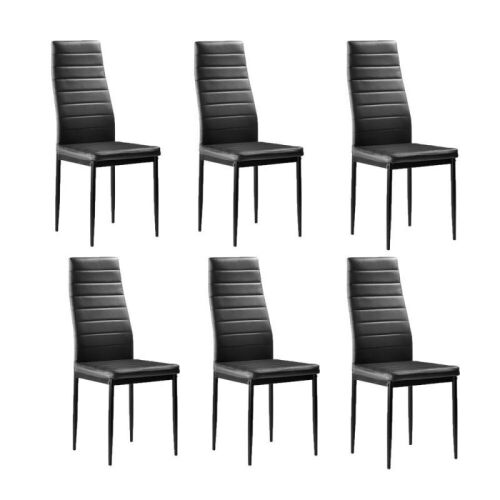 Modern Dining Chairs PU Leather, Set of 6  - Lot 251