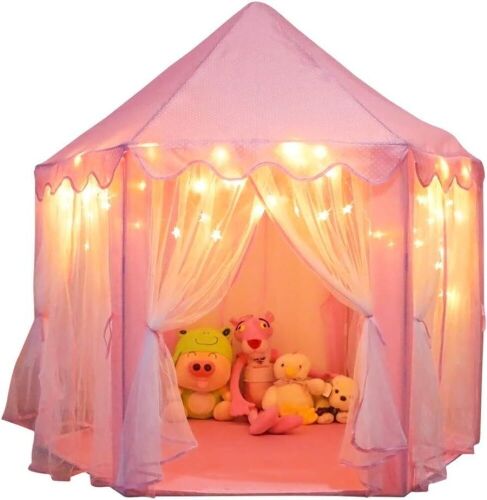 ORIAN Princess Castle Playhouse Tent with LED Star Lights - Lot 349