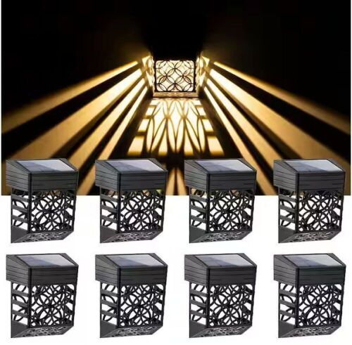 Solar Black LED Deck Rail Light, 8-Pack - Lot 359