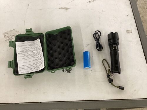 PowerStyle Rechargeable Waterproof Flashlight  - Lot 530
