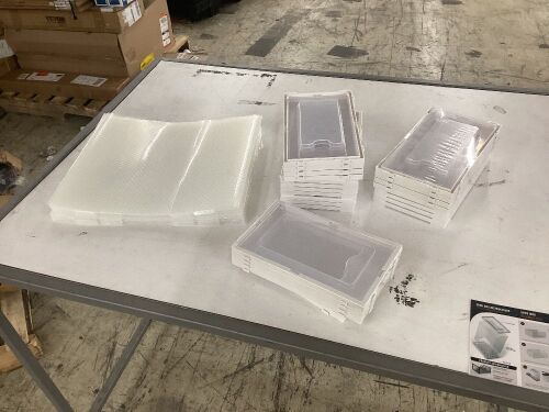 Plastic Stackable Shoe Boxes  - Lot 604