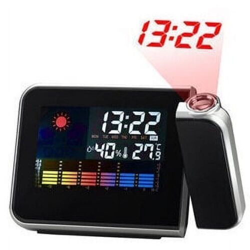 Digital Projection Clock Calendar Weather  - Lot 607