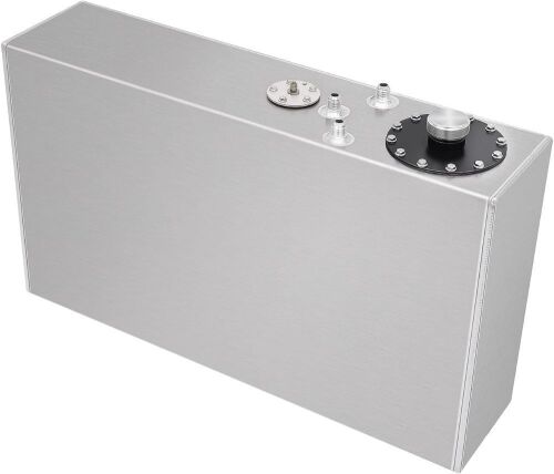 17 Gallon Aluminum Race Drift Fuel Cell Tank with Level Sender Caps - Lot 122